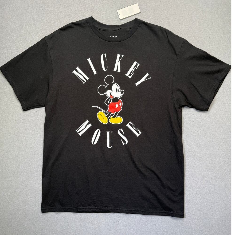 Hybrid Mickey Mouse Men's Short Sleeve T-shirt black XL